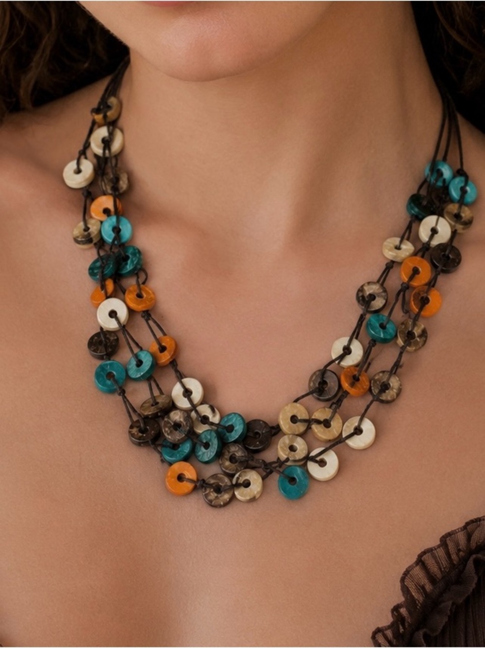 Multicolor Beaded Layered Necklace - Women Jewelry